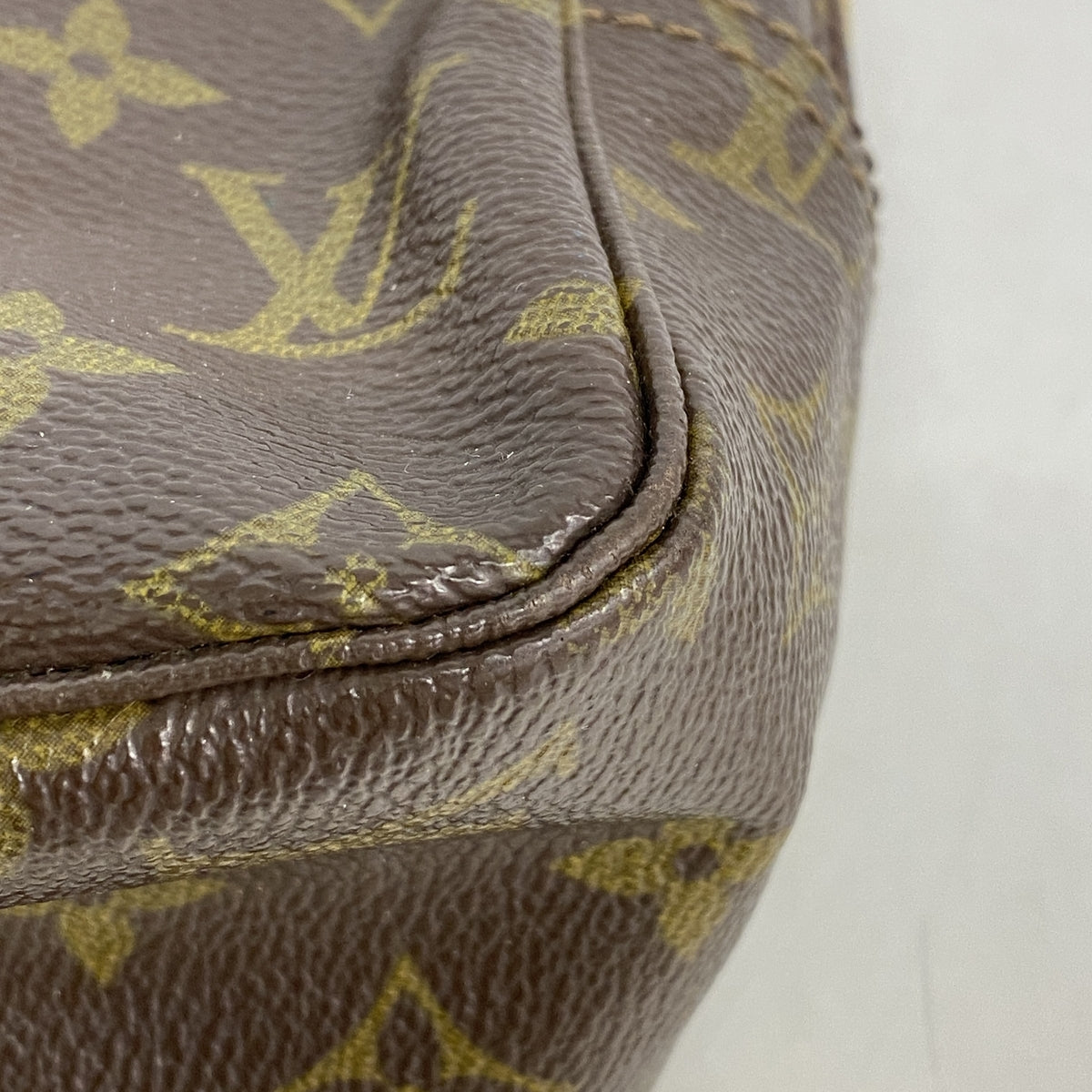 【6kd4848】ルイヴィトン ポーチ モノグラム トゥルーストワレット28 M47522 ブラウン【中古】レディース