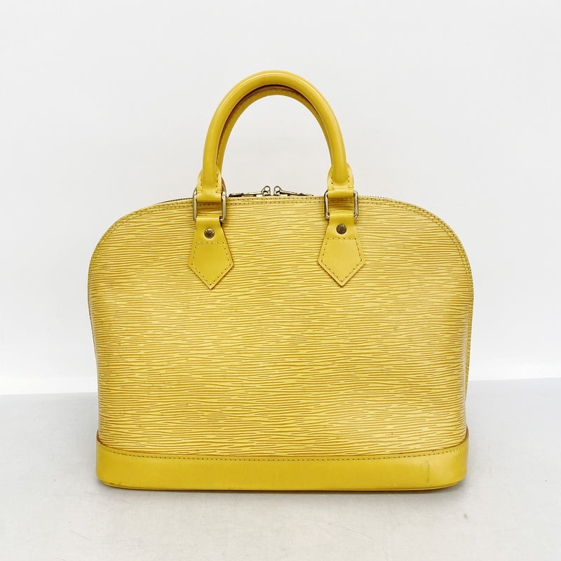 【6kd4853】ルイヴィトン ハンドバッグ エピ シンゾーン アルマ M52149 ジョーヌ【中古】レディース