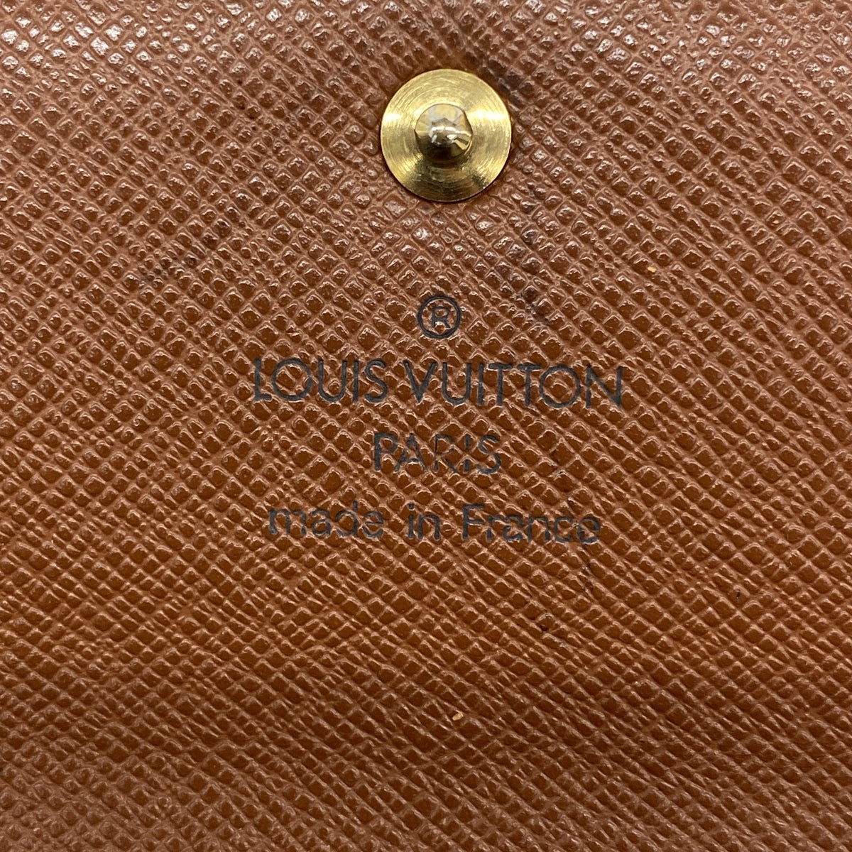 【6kd4861】ルイヴィトン 長財布 モノグラム ポシェットポルトモネクレディ M61725　 ブラウン【中古】レディース