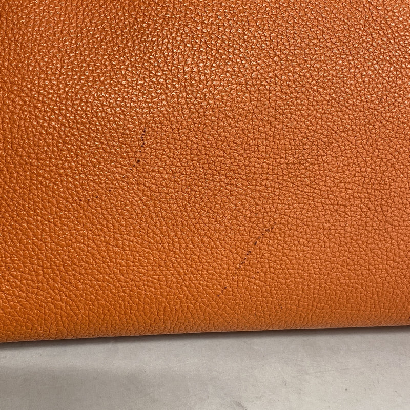 【6kd4863】エルメス ショルダーバッグ ベルランゴPM トリヨンクレマンス オレンジ シルバー金具 □E刻印【中古】レディース