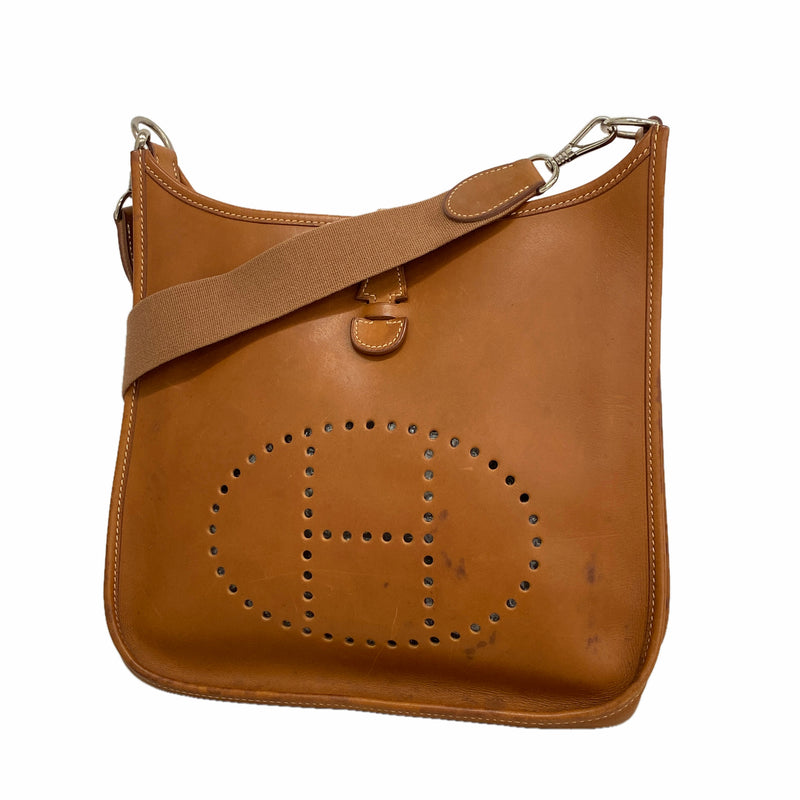 【6kd4864】エルメス ショルダーバッグ エヴリン1PM バレニア フォーヴ シルバー金具 □D刻印【中古】レディース