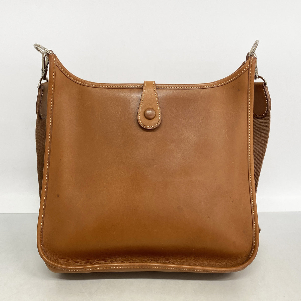 【6kd4864】エルメス ショルダーバッグ エヴリン1PM バレニア フォーヴ シルバー金具 □D刻印【中古】レディース