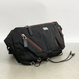 【6kd4865】グッチ ウエストバッグ シェリーライン 122350 ナイロン ブラック シルバー金具【中古】メンズ レディース ユニセックス