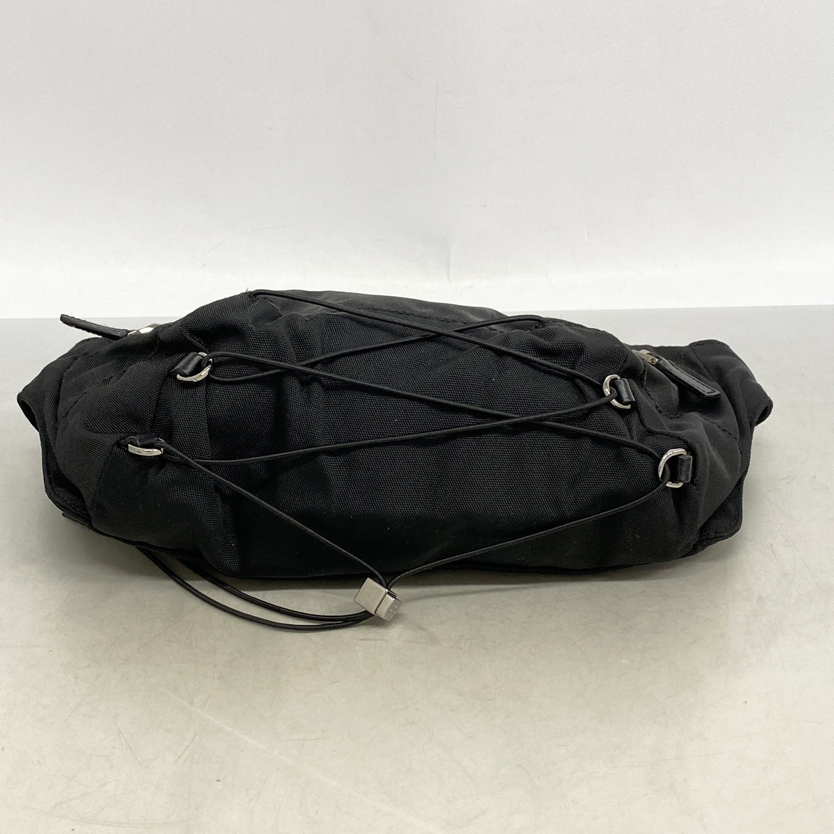 【6kd4865】グッチ ウエストバッグ シェリーライン 122350 ナイロン ブラック シルバー金具【中古】メンズ レディース ユニセックス