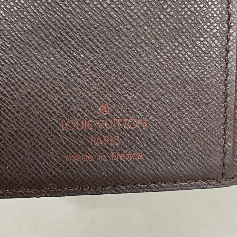 【6kd4872】ルイヴィトン 財布 ダミエ ポルトモネビエヴィエノワ N61664 エベヌ【中古】レディース