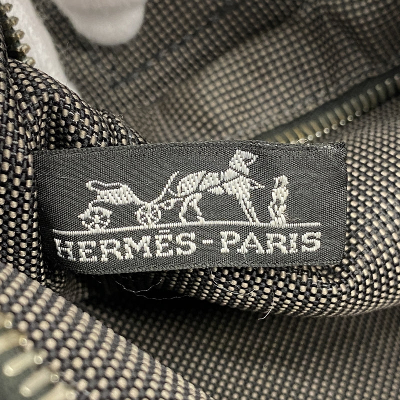 【6kd4883】エルメス トートバッグ エールラインPM ナイロン グレー シルバー金具【中古】メンズ レディース ユニセックス