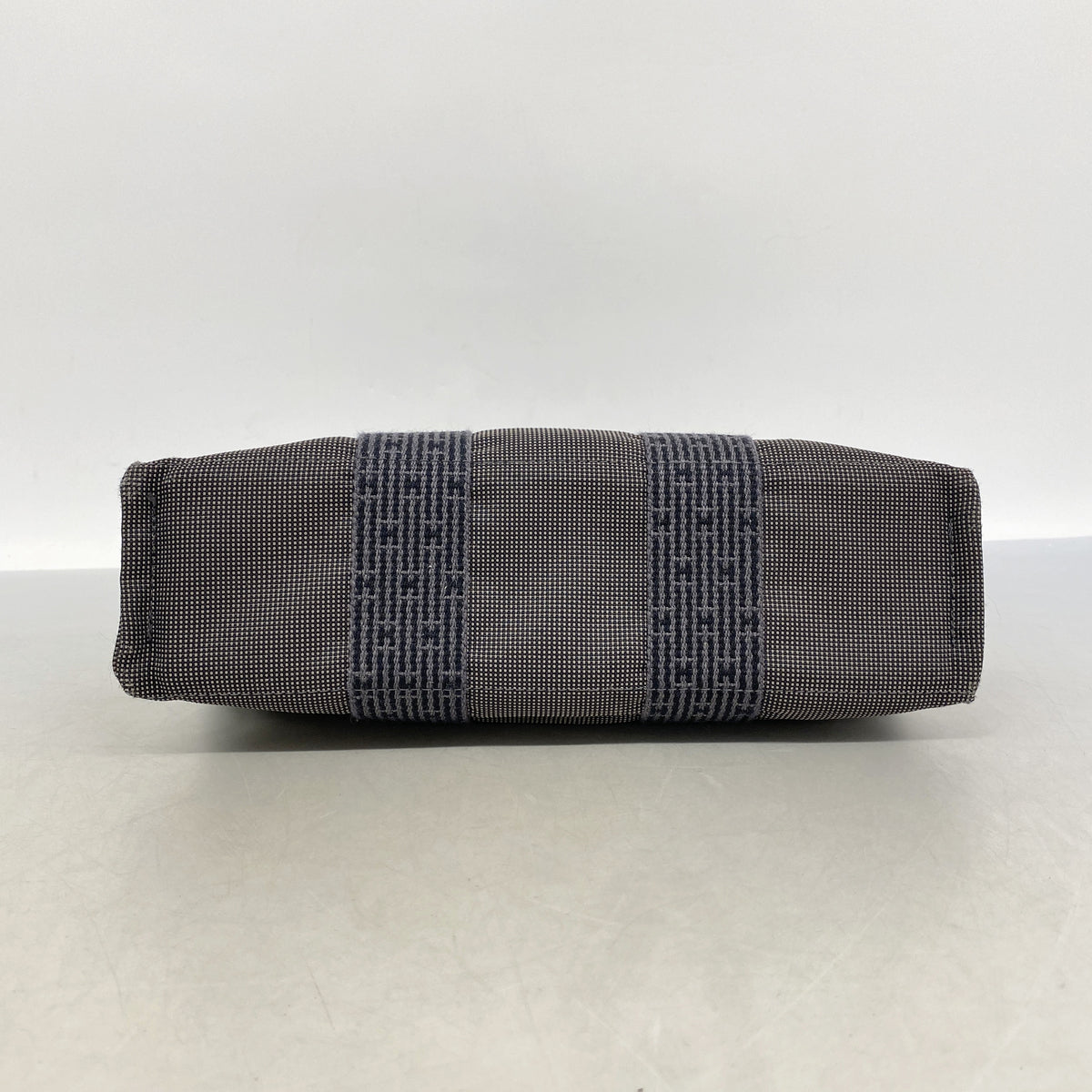 【6kd4883】エルメス トートバッグ エールラインPM ナイロン グレー シルバー金具【中古】メンズ レディース ユニセックス