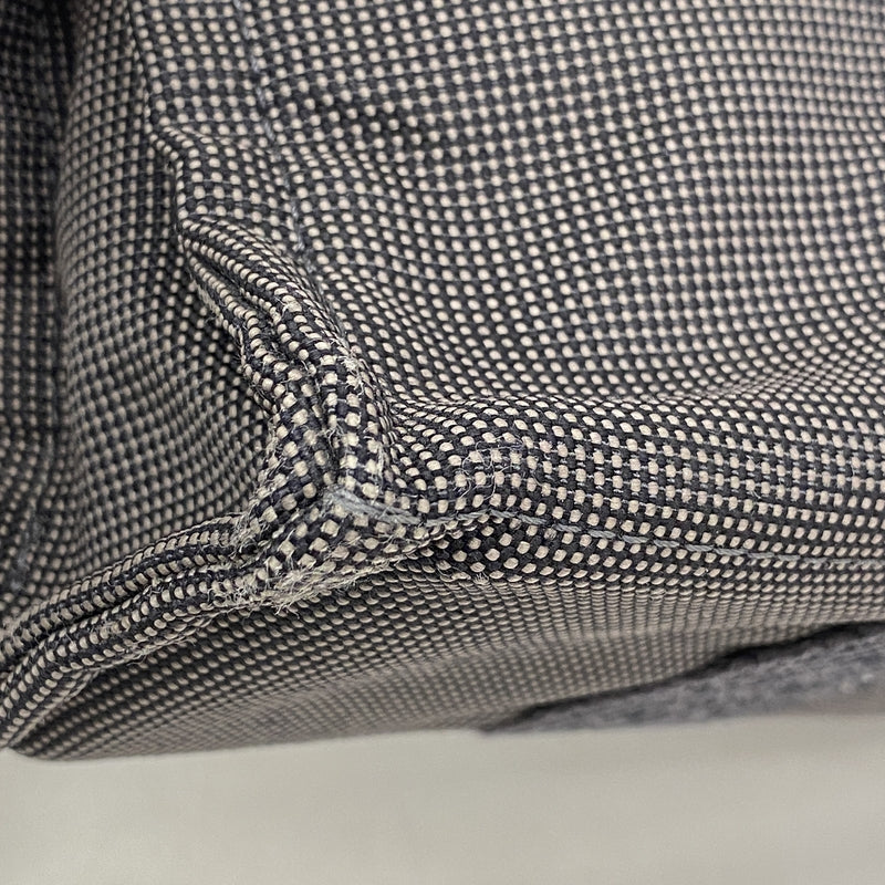 【6kd4883】エルメス トートバッグ エールラインPM ナイロン グレー シルバー金具【中古】メンズ レディース ユニセックス