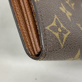 【6kd4899】ルイヴィトン 長財布 モノグラム ポルトモネクレディ M61726 ブラウン【中古】レディース