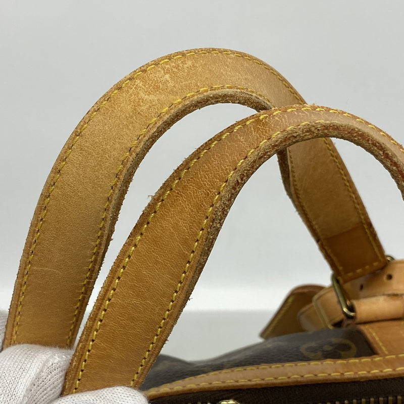 【6kd4906】ルイヴィトン ボストンバッグ モノグラム サックスプール35 M41626 ブラウン【中古】メンズ レディース ユニセックス