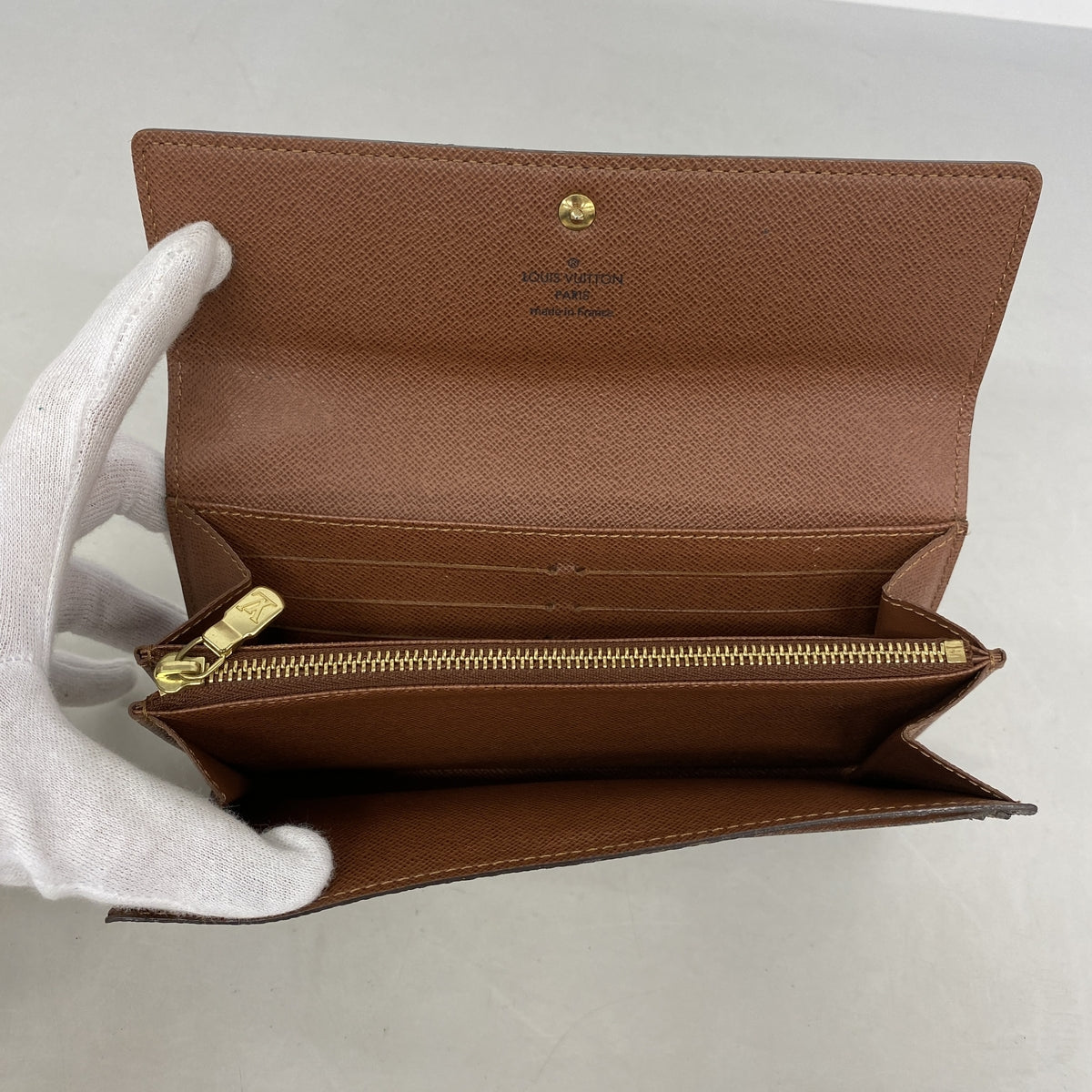 【6kd4911】ルイヴィトン 長財布 モノグラム ポルトフォイユサラ M61734 ブラウン【中古】レディース