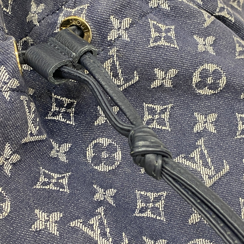 【6kd4917】ルイヴィトン トートバッグ モノグラム・デニム ノエフルMM M40869 グランブルー【中古】レディース
