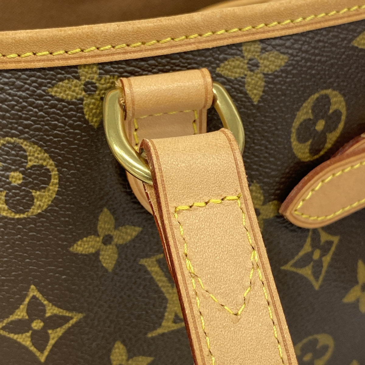 【6kd4938】ルイヴィトン トートバッグ モノグラム バティニョールオリゾンタル M51154 ブラウン【中古】レディース
