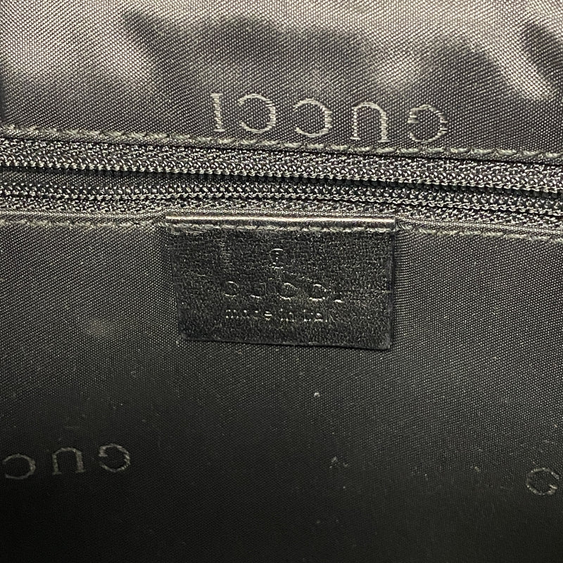 【6kd4945】グッチ ショルダーバッグ GGキャンバス 001 4129 キャンバス ブラック ゴールド金具【中古】レディース