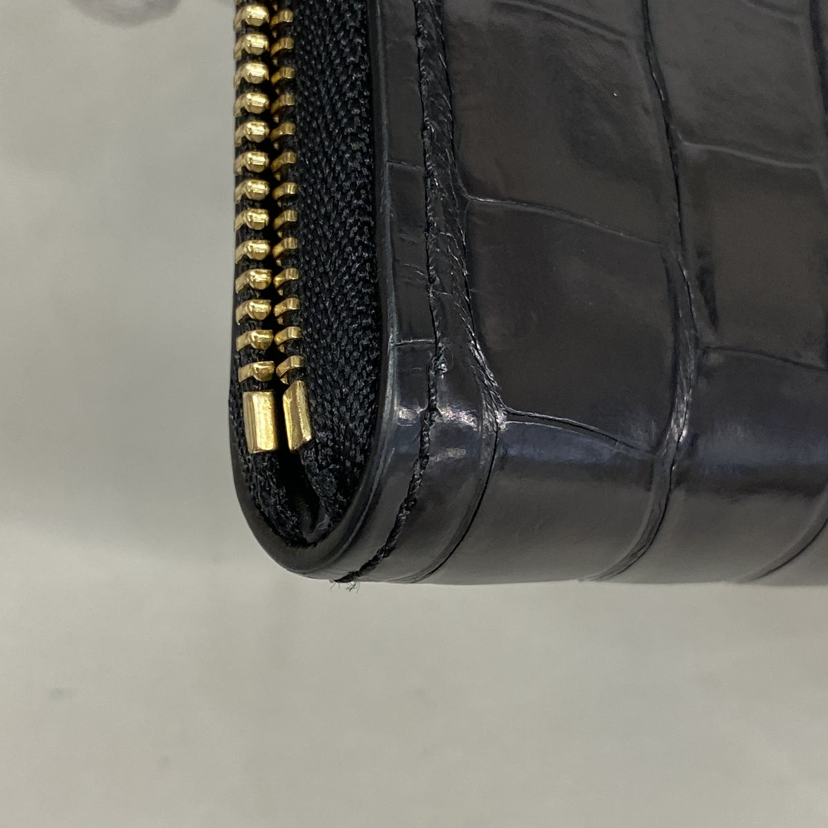 【6kd4963】ルイヴィトン コインケース ジッピーコインパース M94321 クロコダイル ブラック【中古】メンズ レディース ユニセックス