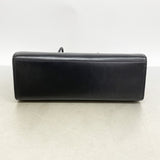 【6kd4964】カルティエ トートバッグ パンテール レザー ブラック シルバー金具【中古】レディース