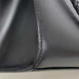 【6kd4964】カルティエ トートバッグ パンテール レザー ブラック シルバー金具【中古】レディース