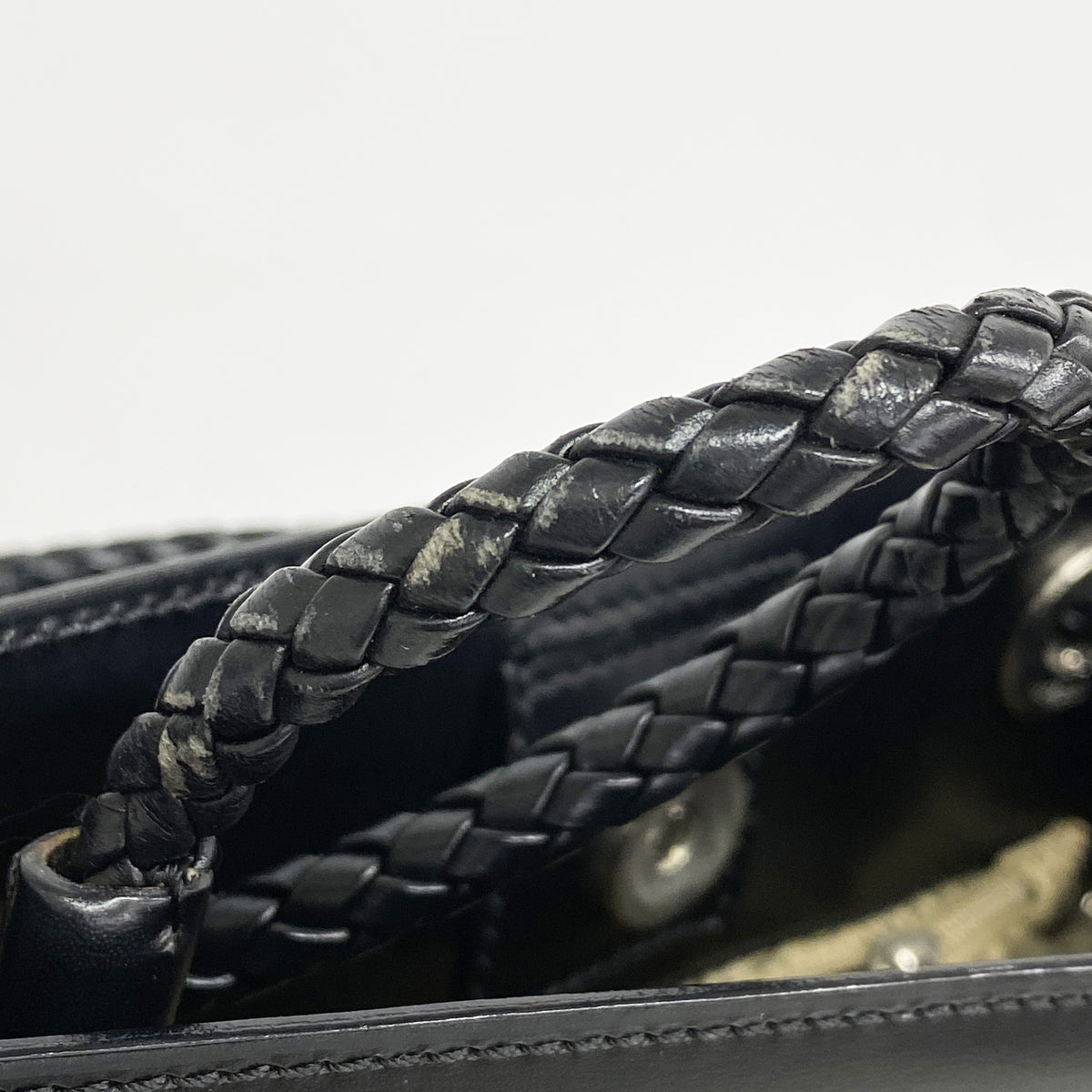 【6kd4964】カルティエ トートバッグ パンテール レザー ブラック シルバー金具【中古】レディース