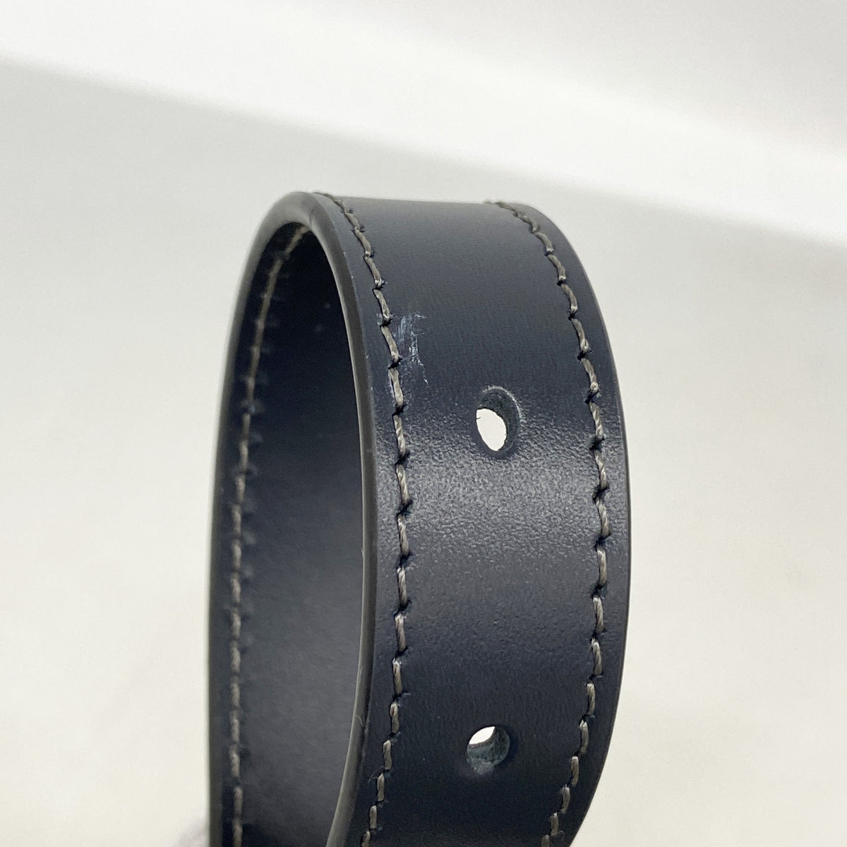【6kd4967】クリスチャンディオール ハンドバッグ オブリーク サドル キャンバス ネイビー ゴールド金具 2wayバッグ【中古】レディース