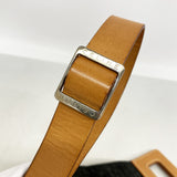 【6kd4994】セリーヌ ボディバッグ Cマカダム スウェード ブラック シルバー金具【中古】レディース