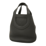 【6kd5015】エルメス ハンドバッグ インザループ18 トリヨンクレマンス ブラック シルバー金具 B刻印【中古】レディース