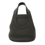 【6kd5015】エルメス ハンドバッグ インザループ18 トリヨンクレマンス ブラック シルバー金具 B刻印【中古】レディース