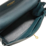 【6kd5016】エルメス ハンドバッグ ケリー32 トゴ ブルートンペット ゴールド金具 A刻印 2wayバッグ【中古】レディース