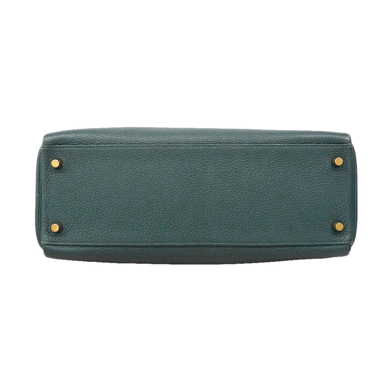 【6kd5016】エルメス ハンドバッグ ケリー32 トゴ ブルートンペット ゴールド金具 A刻印 2wayバッグ【中古】レディース