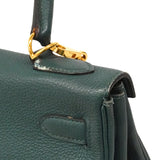 【6kd5016】エルメス ハンドバッグ ケリー32 トゴ ブルートンペット ゴールド金具 A刻印 2wayバッグ【中古】レディース