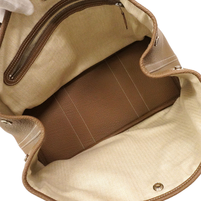 【6kd5017】エルメス トートバッグ ガーデンパーティPM ネゴンダ エトゥープ シルバー金具 C刻印【中古】レディース