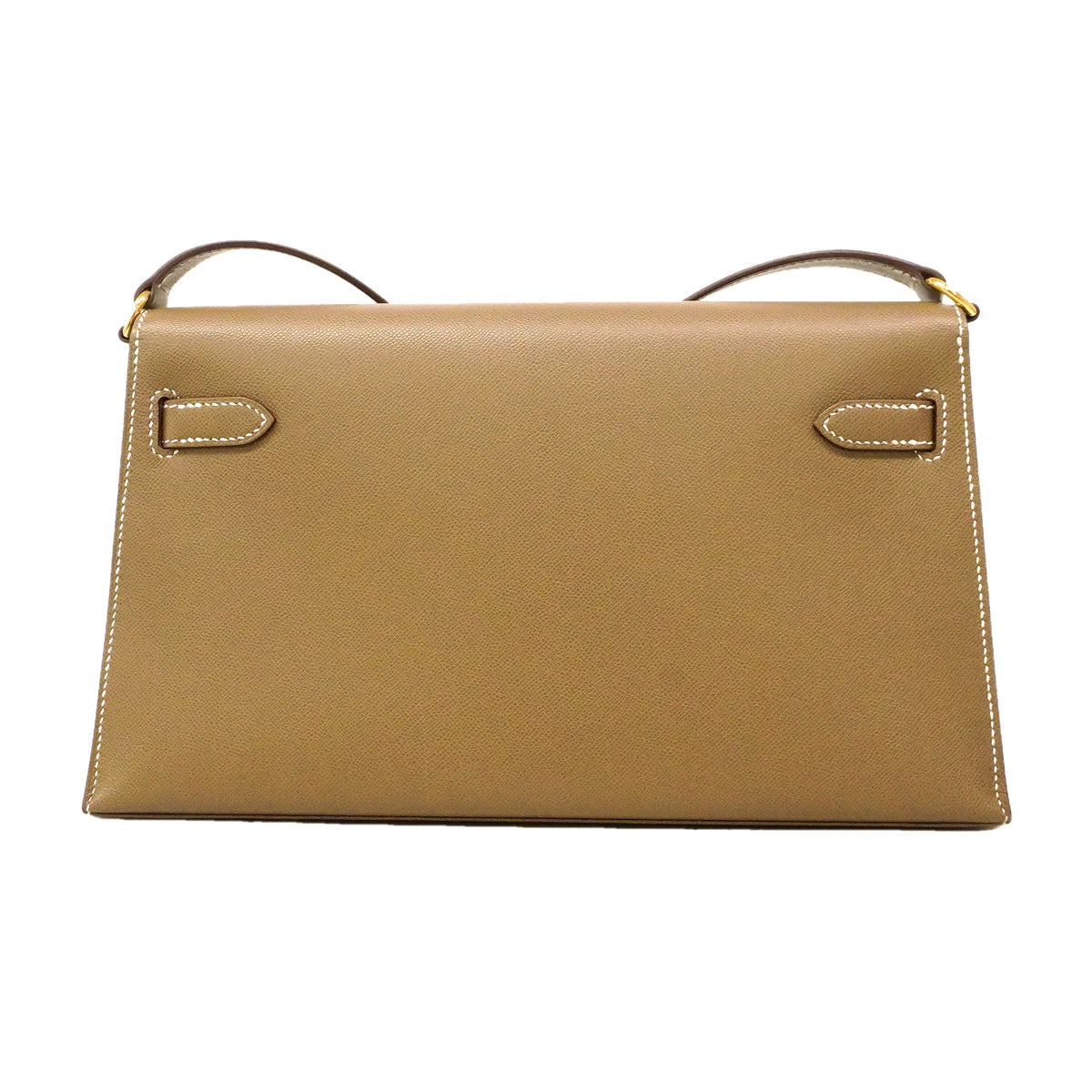 【6kd5018】エルメス ショルダーバッグ ケリーエラン マダム エトゥープ ゴールド金具 W刻印【中古】レディース