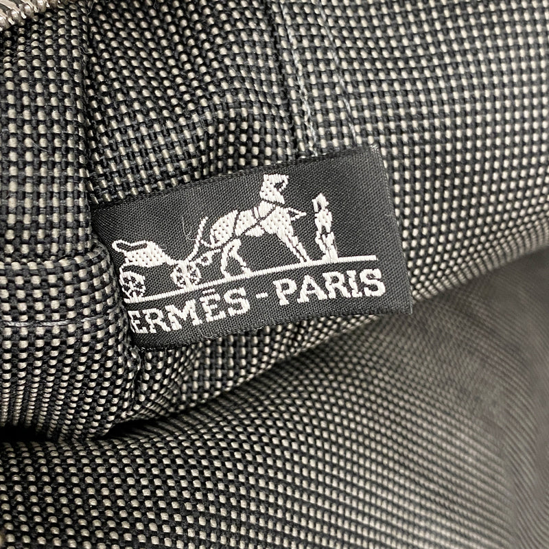 【6ke5038】エルメス トートバッグ エールラインMM ナイロン グレー シルバー金具【中古】メンズ レディース ユニセックス
