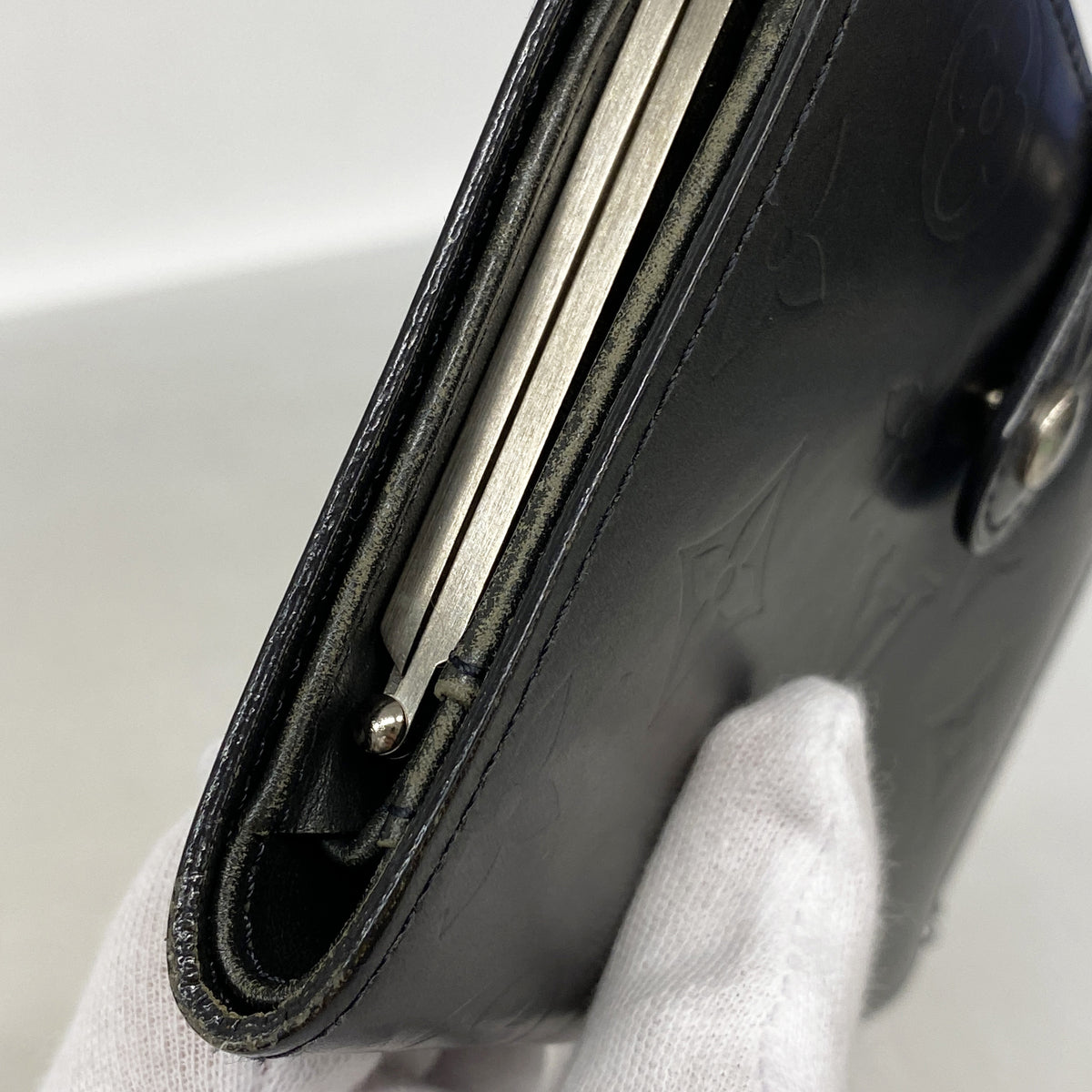 【6ke5046】ルイヴィトン 財布 モノグラム・マット ポルトモネビエヴィエノワ M65152 ノワール【中古】レディース