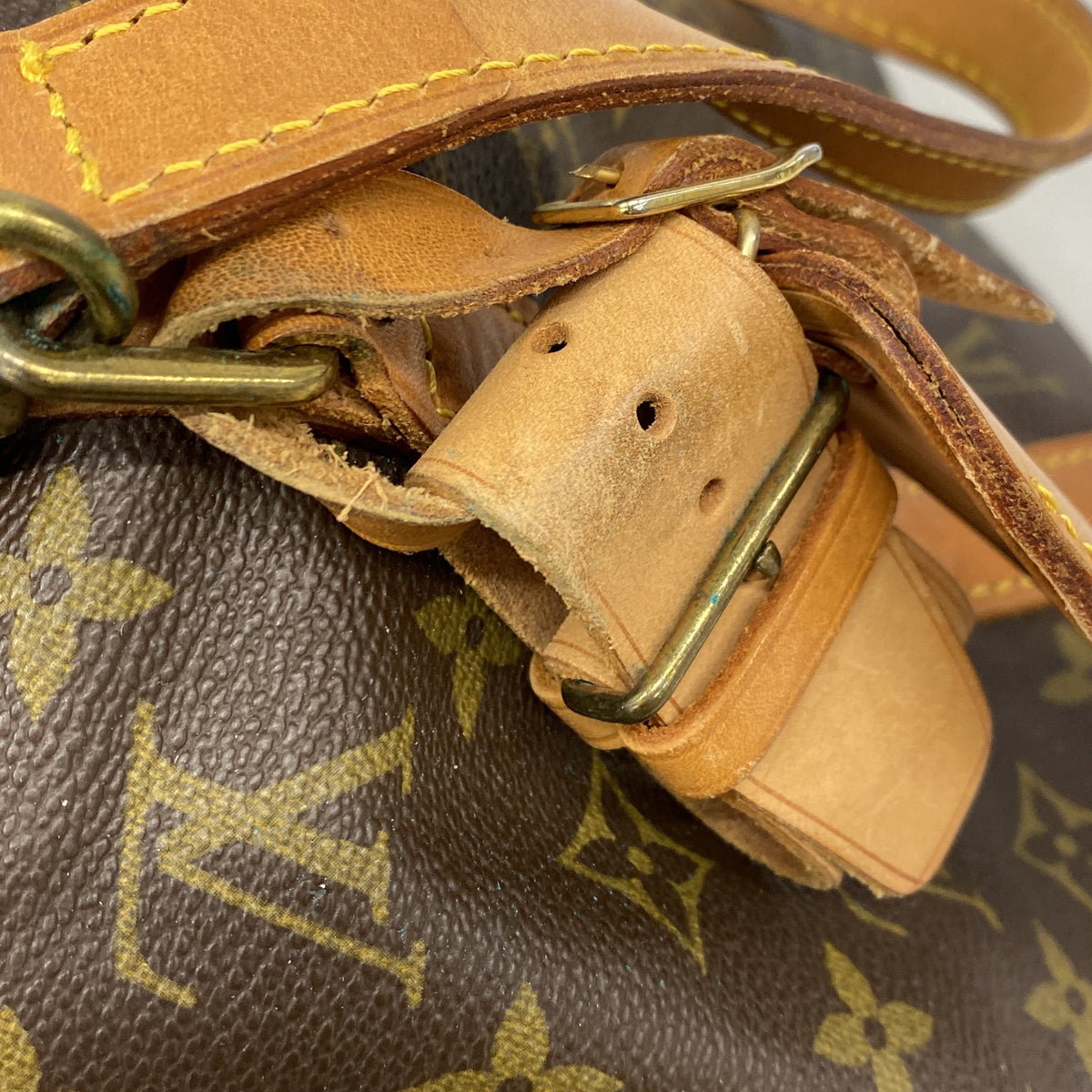 【6ke5047】ルイヴィトン ボストンバッグ モノグラム サックスプール45 M41624 ブラウン【中古】メンズ レディース ユニセックス