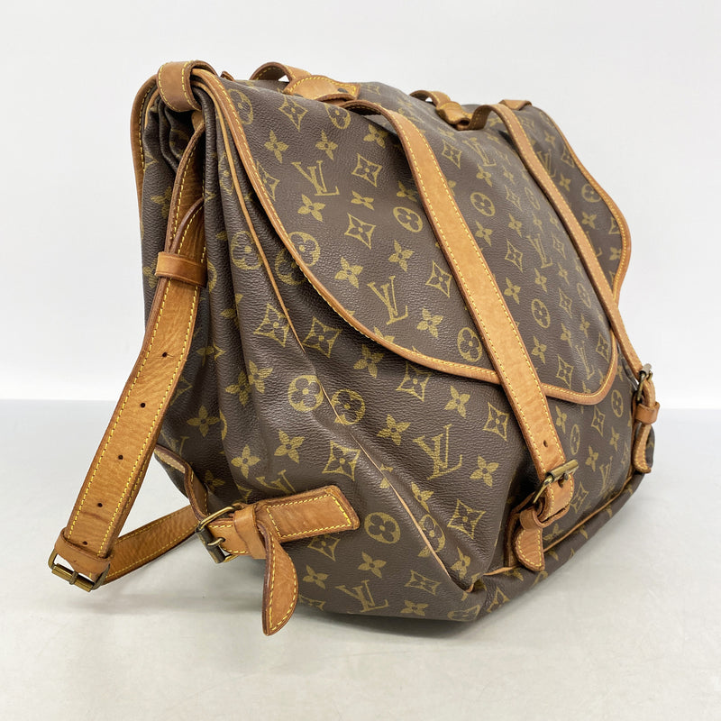【6ke5067】ルイヴィトン ショルダーバッグ モノグラム ソミュール43 M42252 ブラウン【中古】レディース