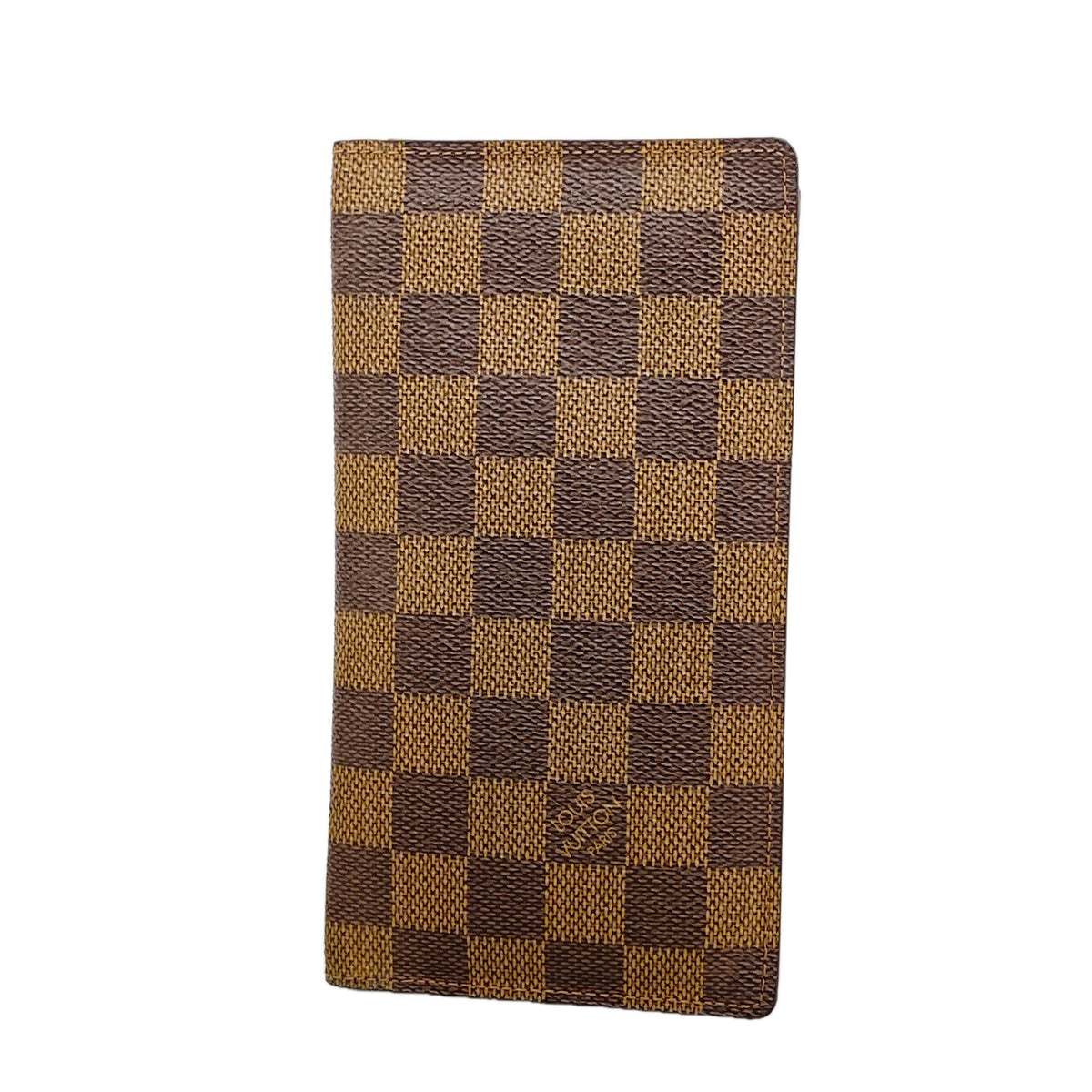 【6ke5074】ルイヴィトン 長札入れ ダミエ ポルトバルールカルトクレディ N61823 エベヌ【中古】メンズ