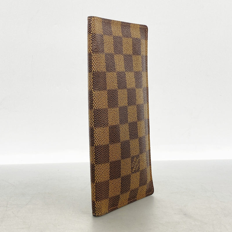 【6ke5074】ルイヴィトン 長札入れ ダミエ ポルトバルールカルトクレディ N61823 エベヌ【中古】メンズ