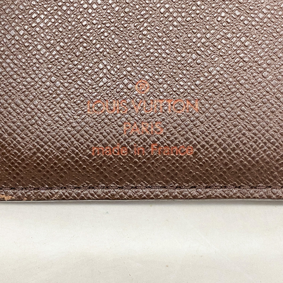 【6ke5074】ルイヴィトン 長札入れ ダミエ ポルトバルールカルトクレディ N61823 エベヌ【中古】メンズ
