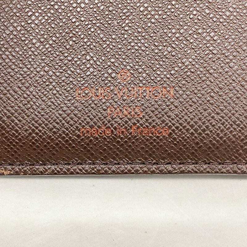 【6ke5074】ルイヴィトン 長札入れ ダミエ ポルトバルールカルトクレディ N61823 エベヌ【中古】メンズ