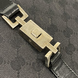 【6ke5076】グッチ ハンドバッグ GGキャンバス/ジャッキー 002 1064 キャンバス ブラック シルバー金具【中古】レディース