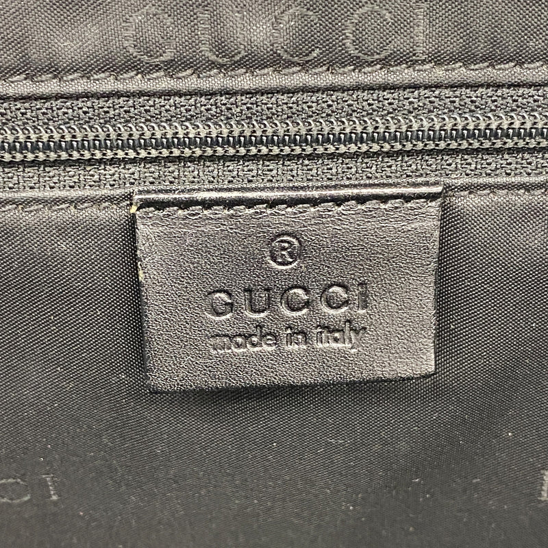 【6ke5076】グッチ ハンドバッグ GGキャンバス/ジャッキー 002 1064 キャンバス ブラック シルバー金具【中古】レディース