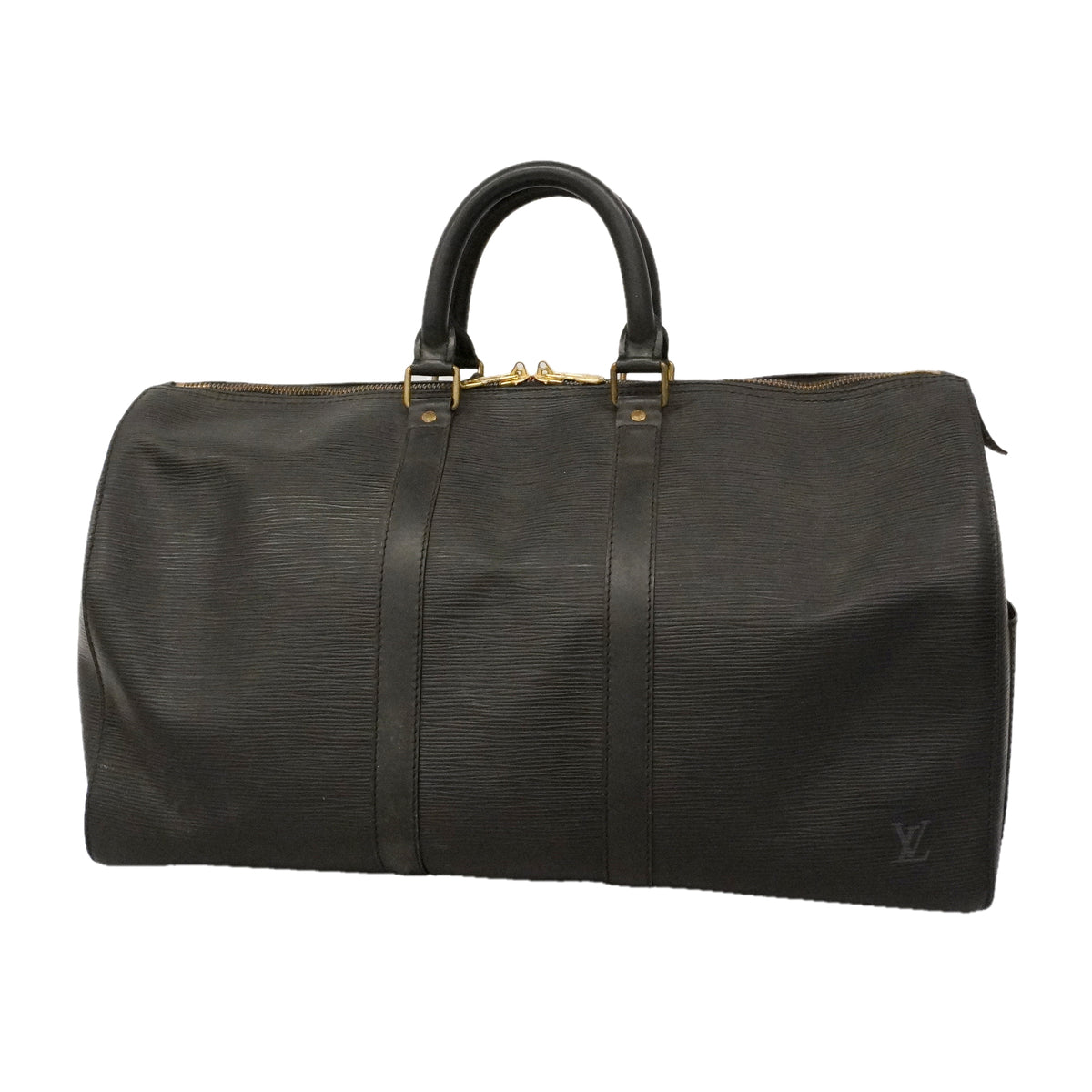 【6ke5077】ルイヴィトン ボストンバッグ エピ キーポル45 M42972 ノワール【中古】メンズ レディース ユニセックス