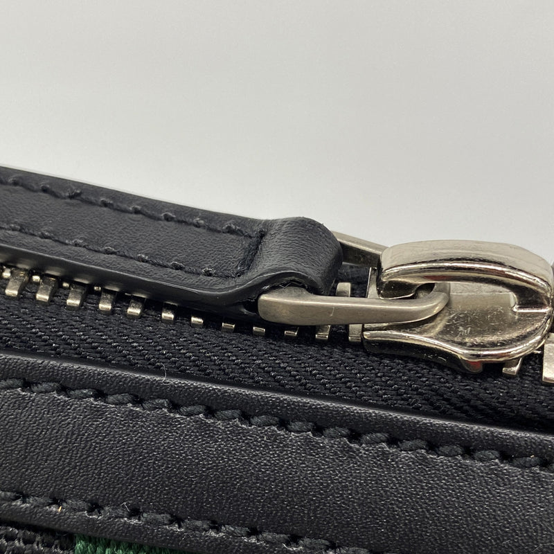 【6ke5114】グッチ ハンドバッグ シェリーライン 630923 ナイロン ブラック シルバー金具 2wayバッグ【中古】レディース