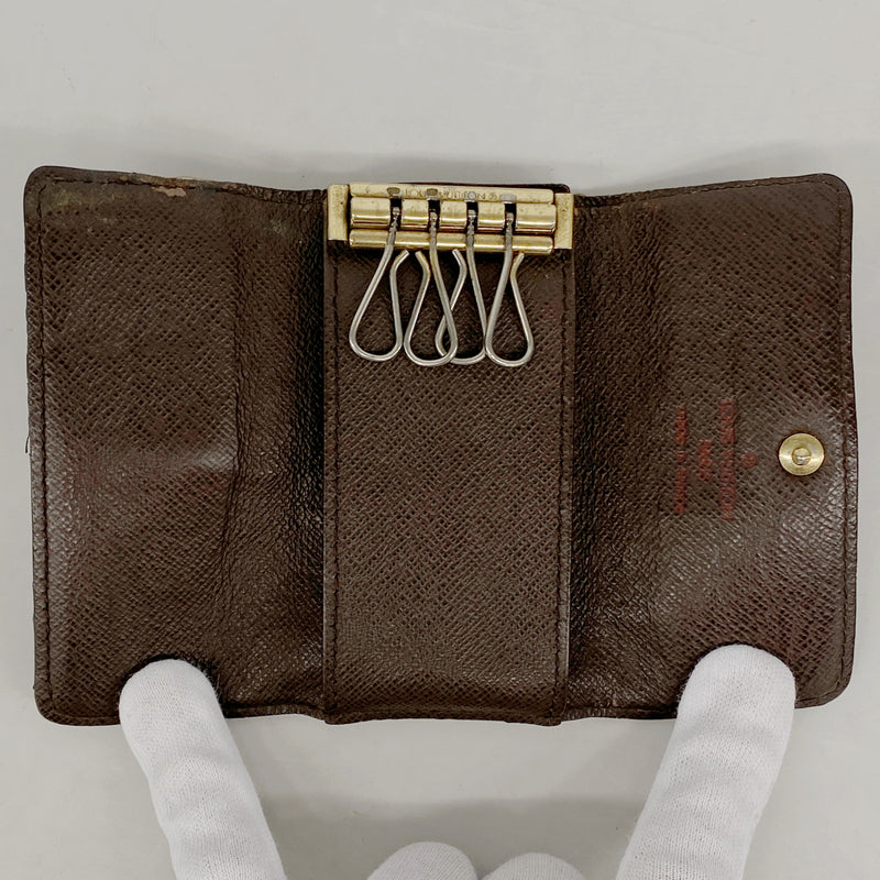 【6ke5123】ルイヴィトン キーケース ダミエ ミュルティクレ4 N62631 エベヌ【中古】メンズ レディース ユニセックス