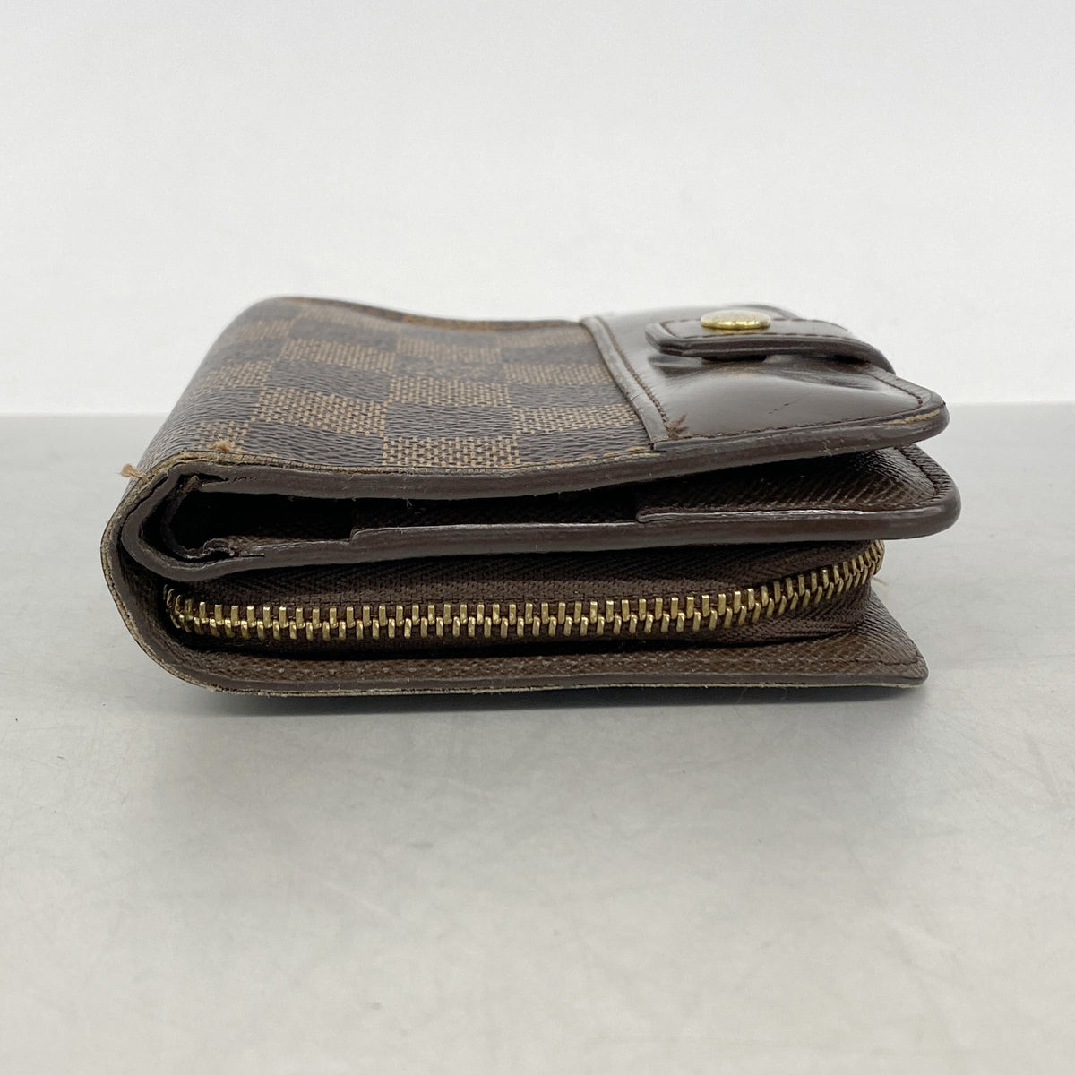 【6ke5133】ルイヴィトン 財布 ダミエ コンパクトジップ N61668 エベヌ【中古】メンズ レディース ユニセックス