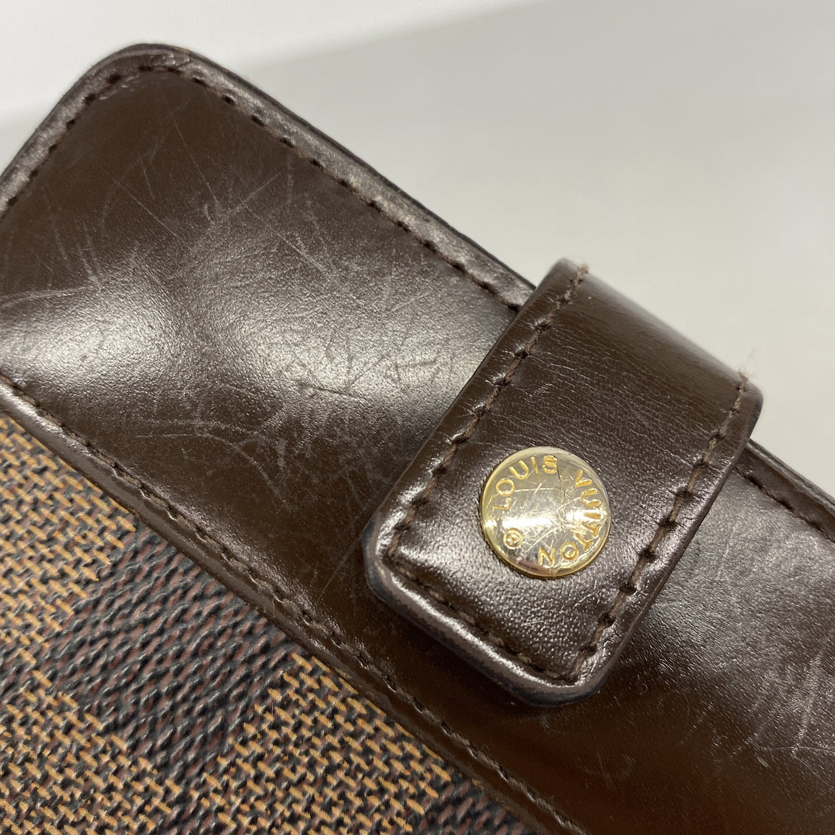 【6ke5133】ルイヴィトン 財布 ダミエ コンパクトジップ N61668 エベヌ【中古】メンズ レディース ユニセックス
