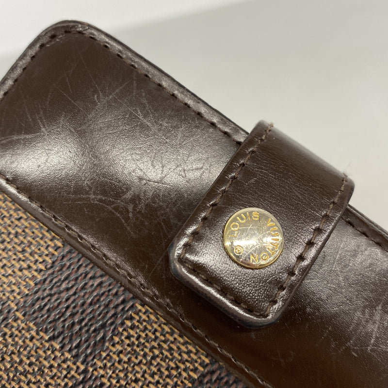 【6ke5133】ルイヴィトン 財布 ダミエ コンパクトジップ N61668 エベヌ【中古】メンズ レディース ユニセックス