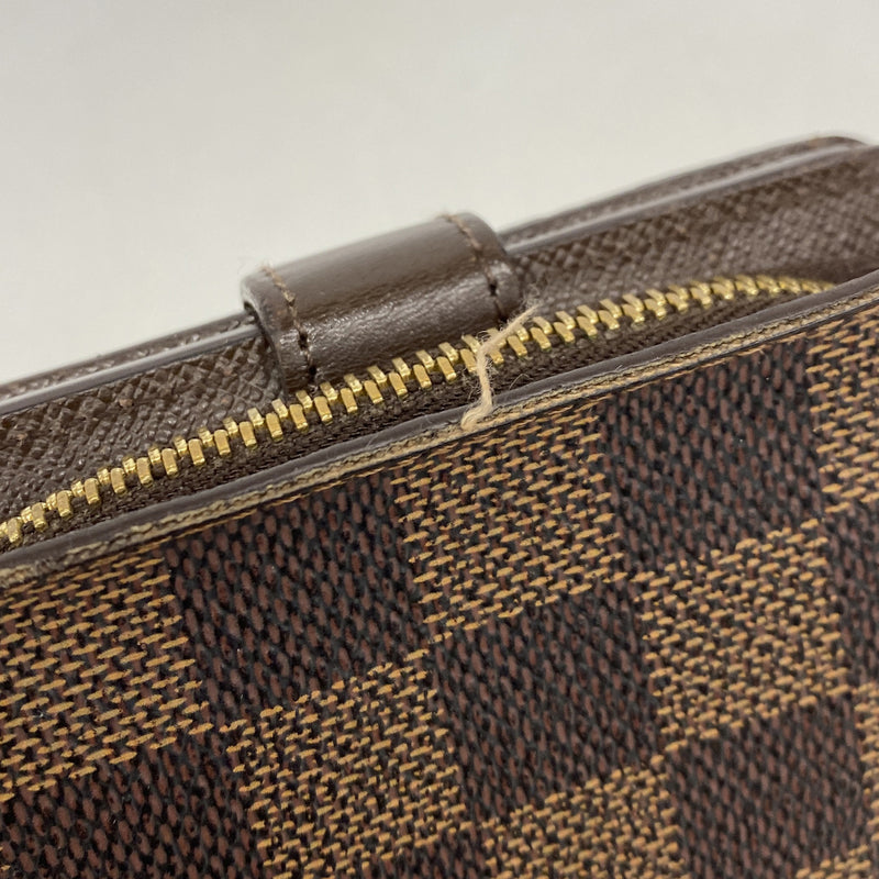 【6ke5133】ルイヴィトン 財布 ダミエ コンパクトジップ N61668 エベヌ【中古】メンズ レディース ユニセックス