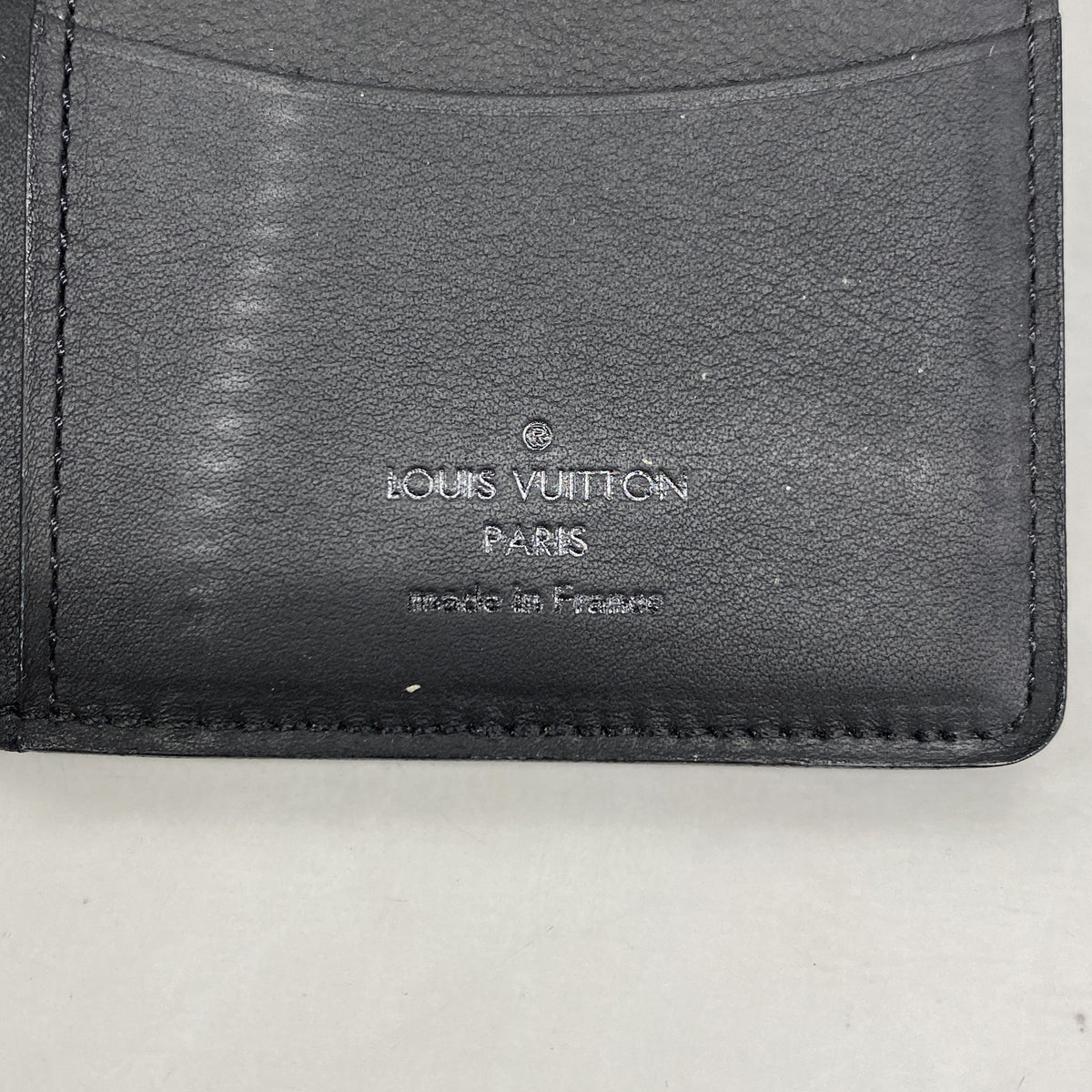 【6ke5134】ルイヴィトン カードケース ダミエ・アンフィニ オーガナイザードゥポッシュ N63012 オニキス【中古】メンズ