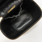 【6ke5148】シャネル バニティバッグ ビコローレ レザー ブラック ゴールド金具【中古】レディース